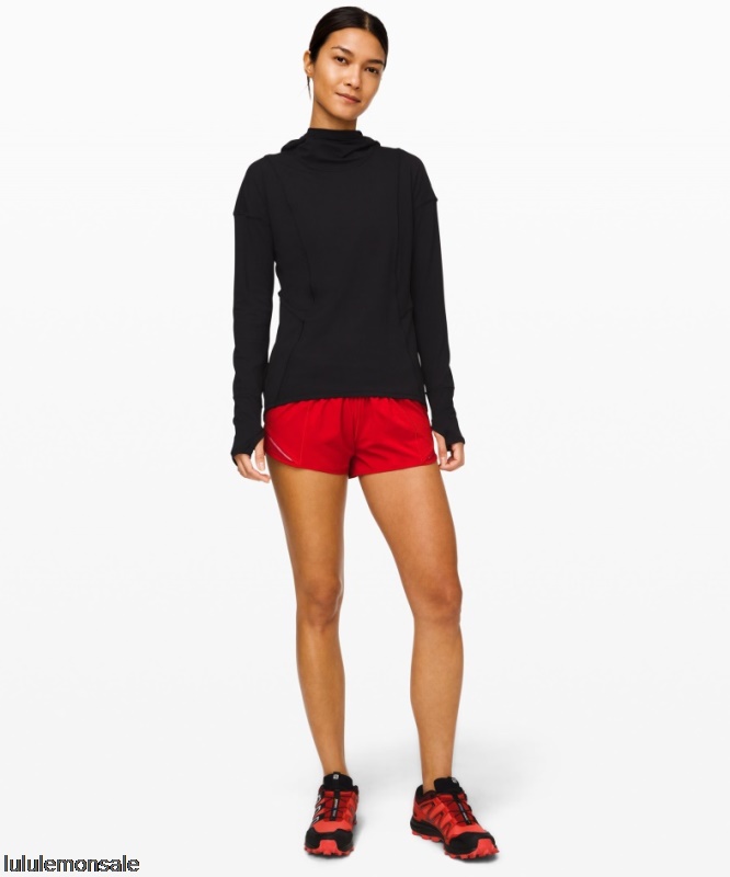 Lululemon Damen DELULU342 | Hotty Hot Low-Rise Lined Short 25 Dark Red